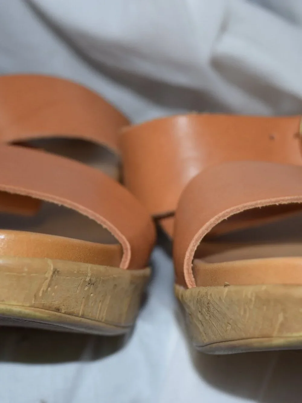 Mariella Made In Italy Women's Brown Leather Wedge Slip-On Size 10M
